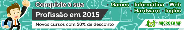 Cursos Microcamp - Games, Informática, Inglês, Hardware, Web Designer, Técnico e TI